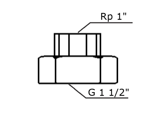 Резьбовое трубное соединение (комплект) G 1 1/2”